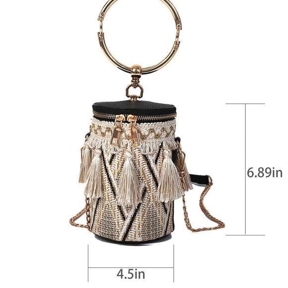Boho style crossbody bag - Picture 3 of 4